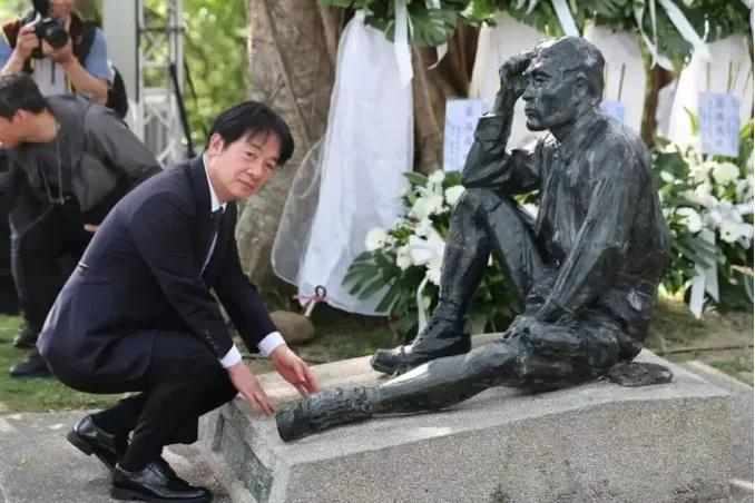 赖清德公然跪拜日本殖民者八田与一，妄言要对日本“饮水思源”，刷新媚日下限，必遭历史和正义的审判
